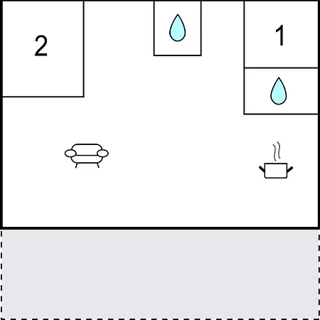 2 Bedroom Amazing In Hébergement de vacances